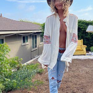 Cleo Velvet Embroidered Bomber